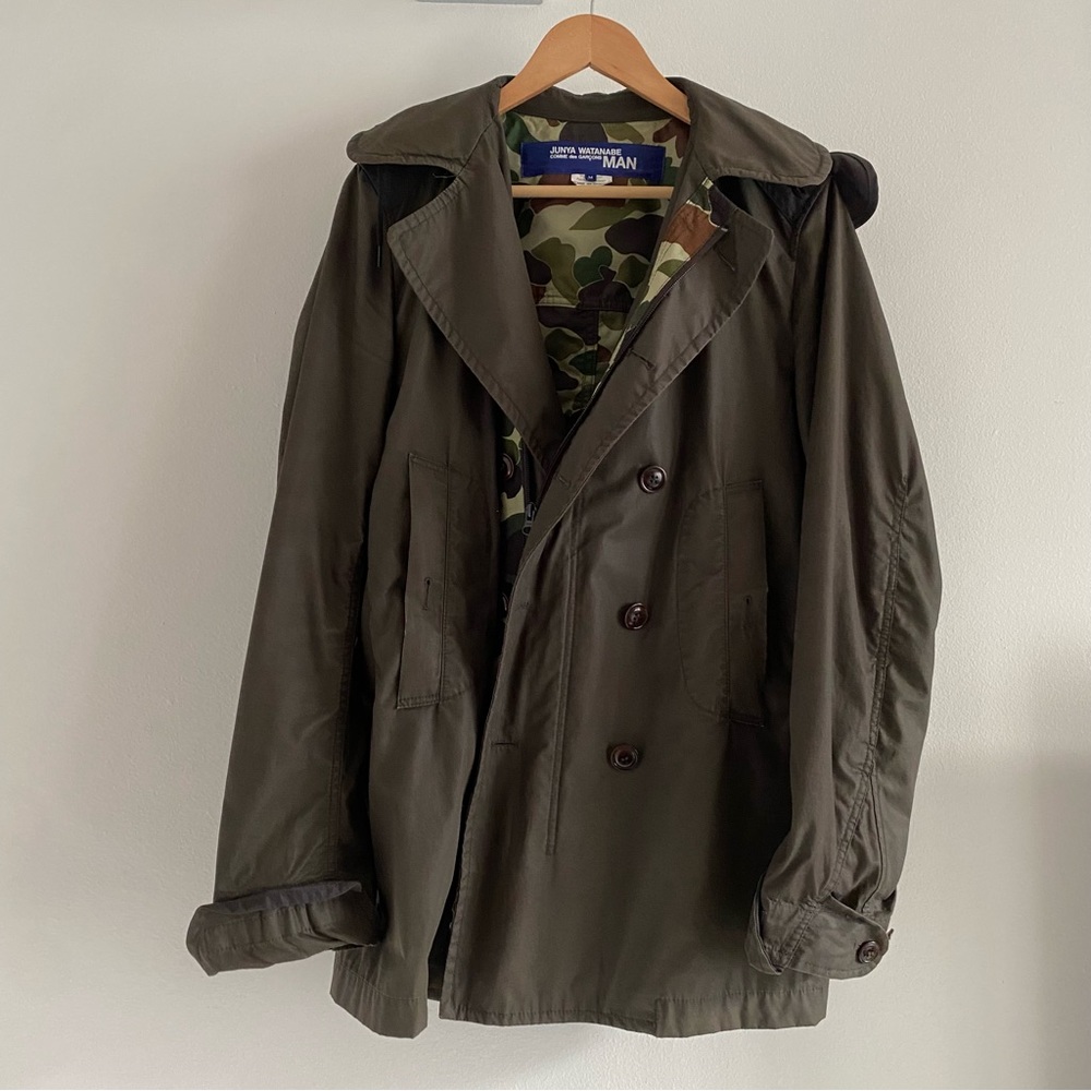 Junya Watanabe Man COMME des GARÇON Utility Jacket in Trench Olive / Camo
